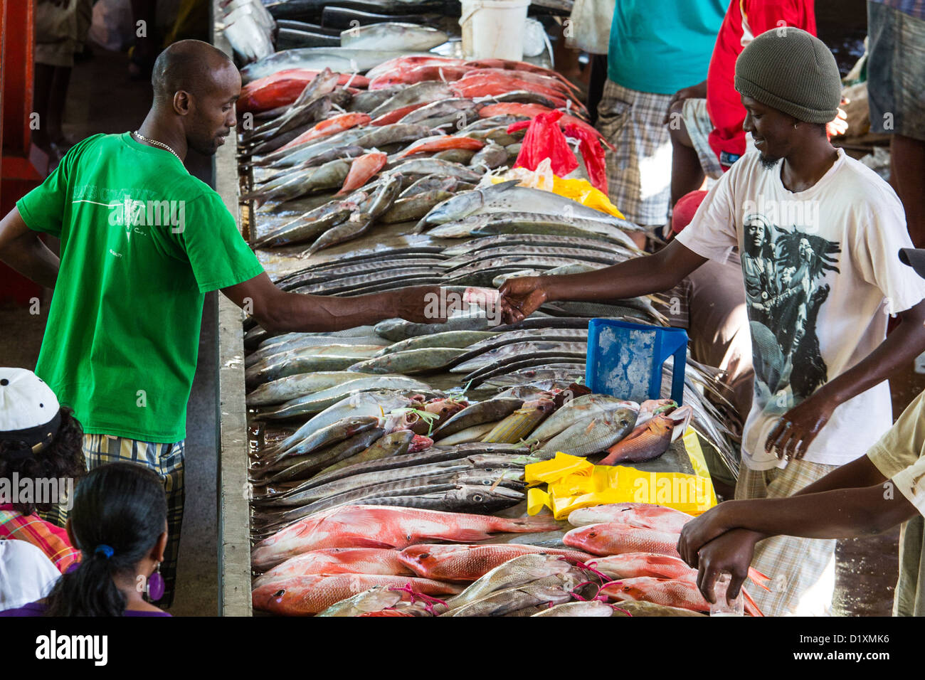 Fish market mahe island seychelles hires stock photography and images