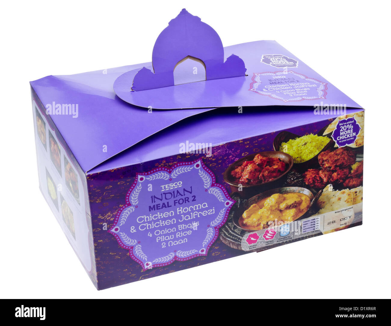 Tesco Indian Take Away Meal for Two Stock Photo Alamy