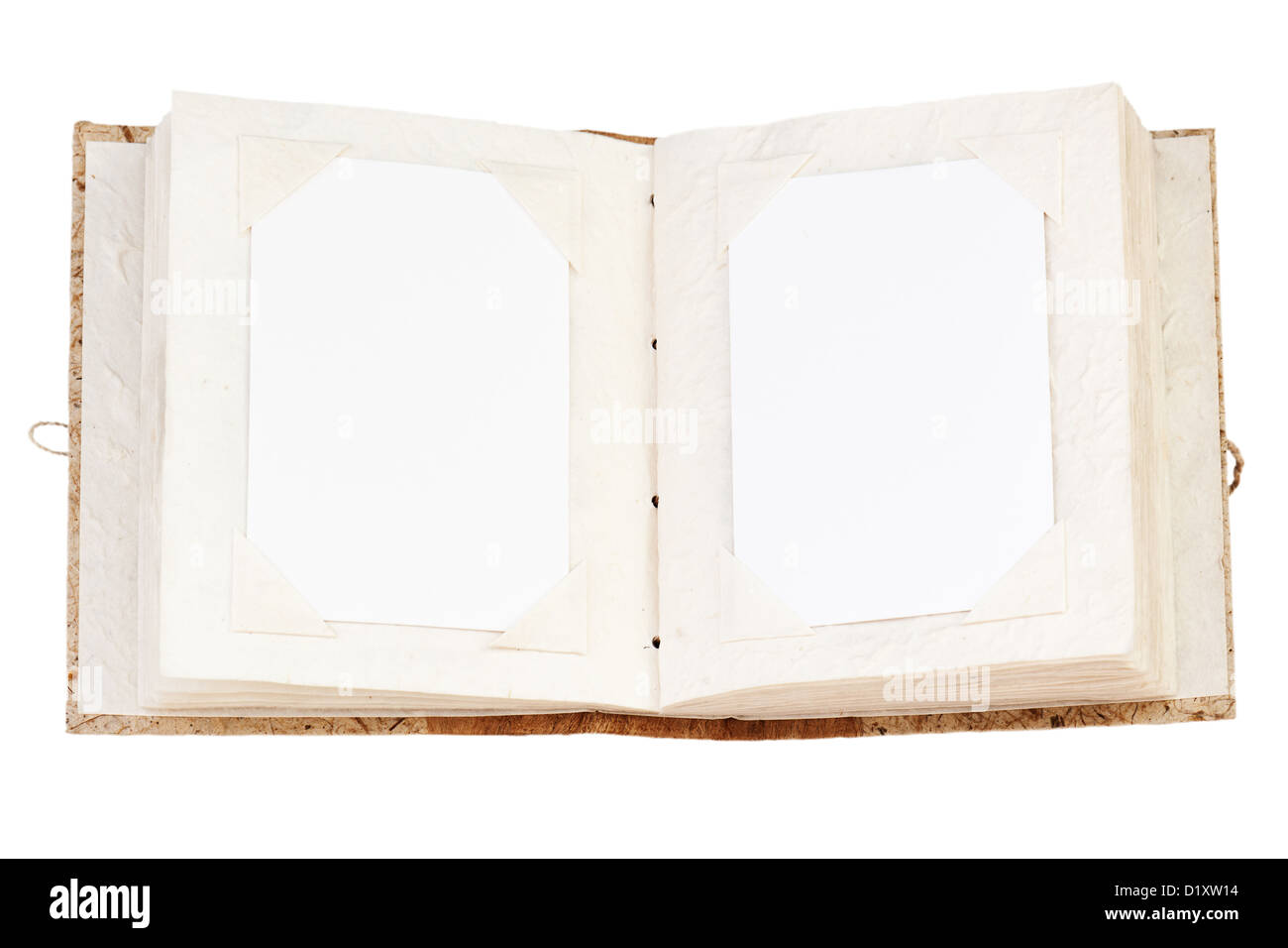 Blank Vintage Scrapbook Herbarium Mockup Empty Stock Photo 557486179