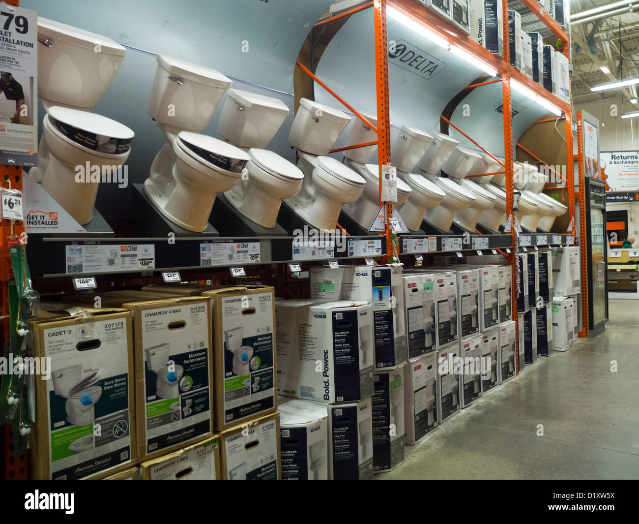 Home Depot store warehouse Stock Photo Alamy