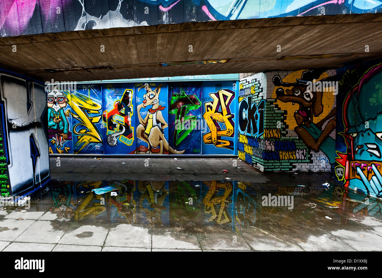 Street art painted as part of the 'See No Evil' event - in Nelson