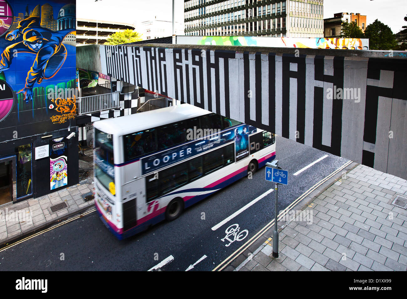 Street art painted as part of the 'See No Evil' event - in Nelson