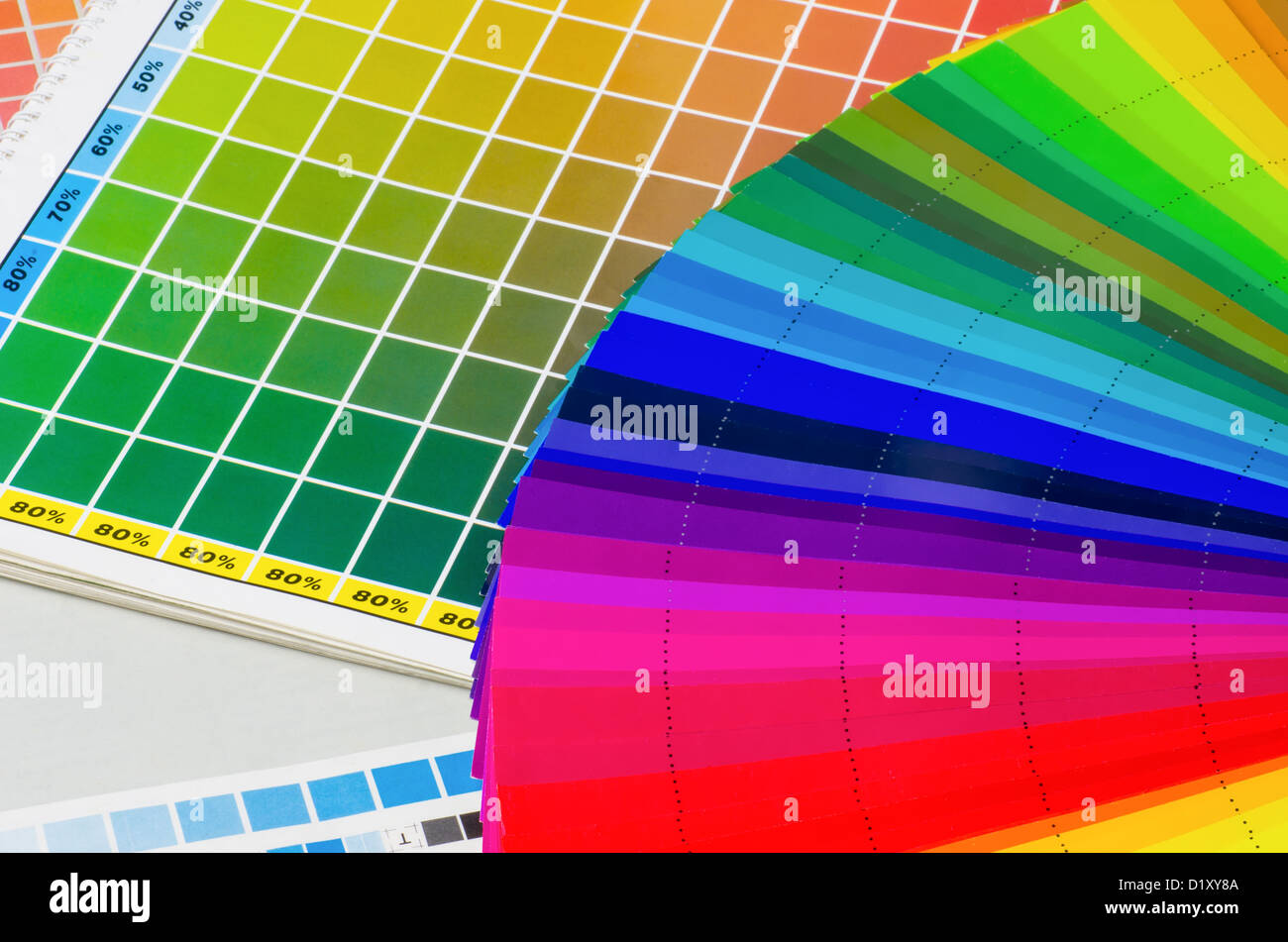 color guide and color fan Stock Photo