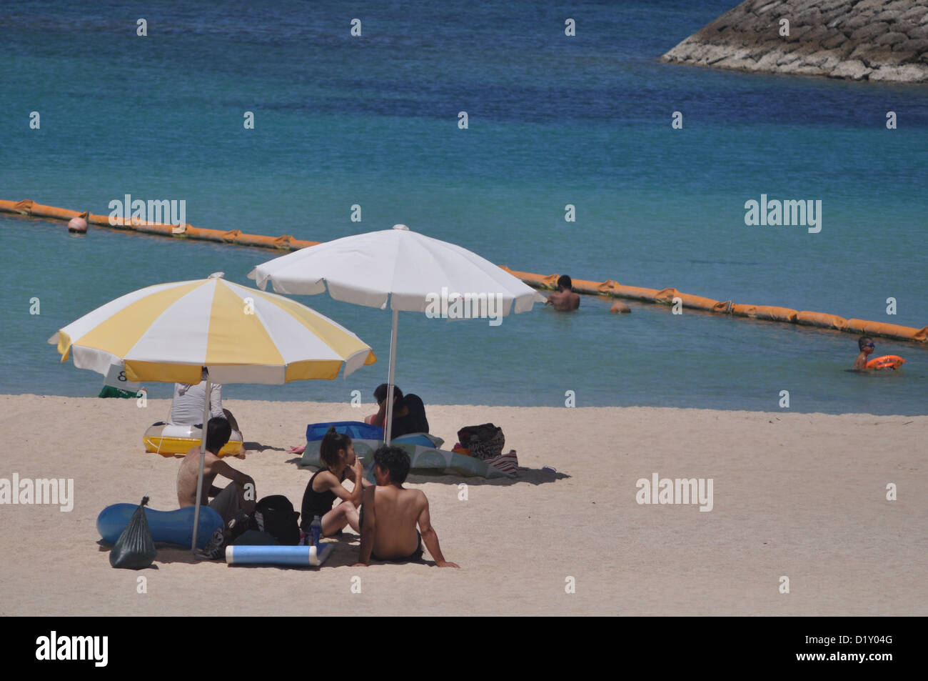Ginowan (Japan): the beach in Summer Stock Photo - Alamy
