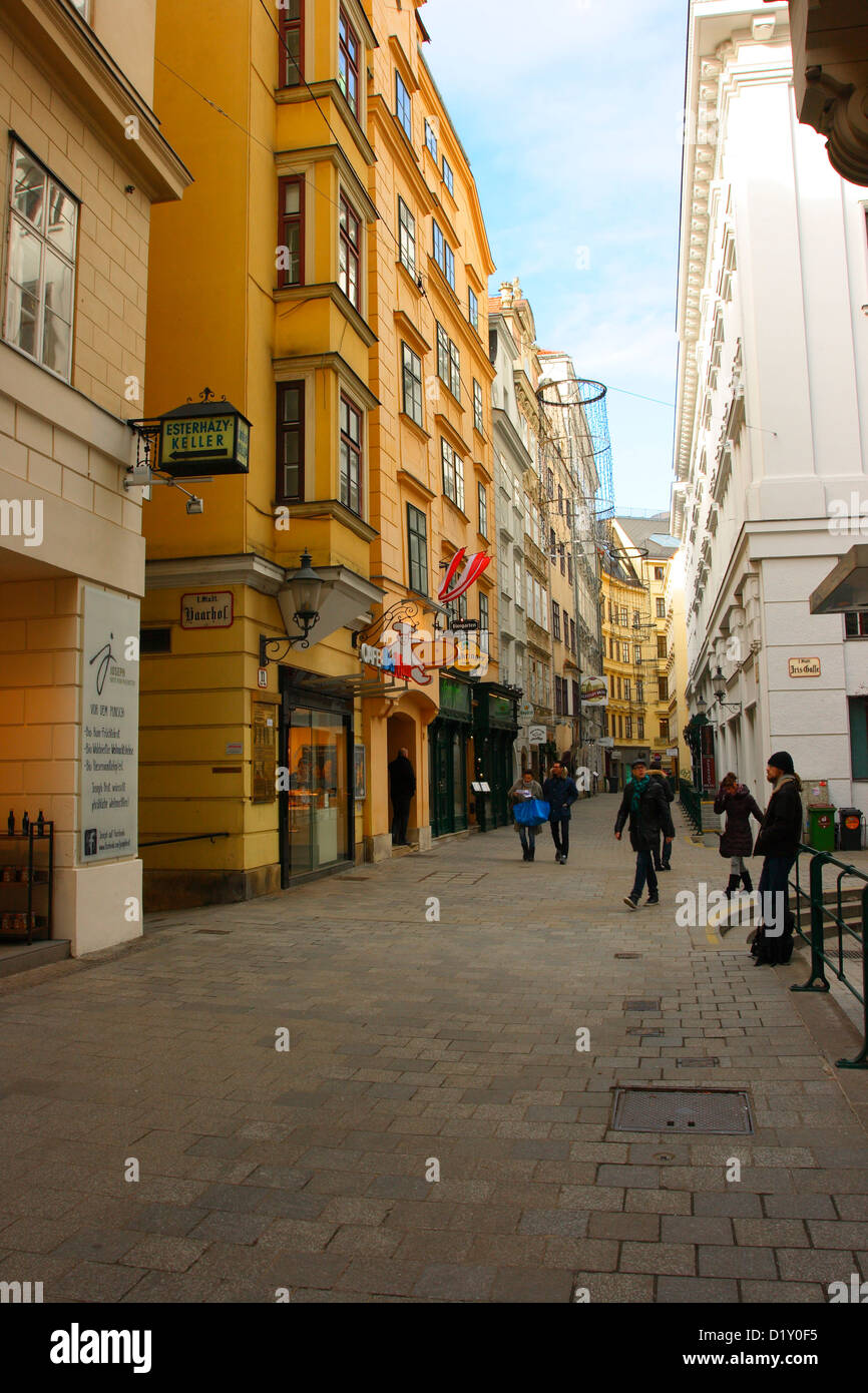 Naglergasse Sreet. Vienna. Austria Stock Photo