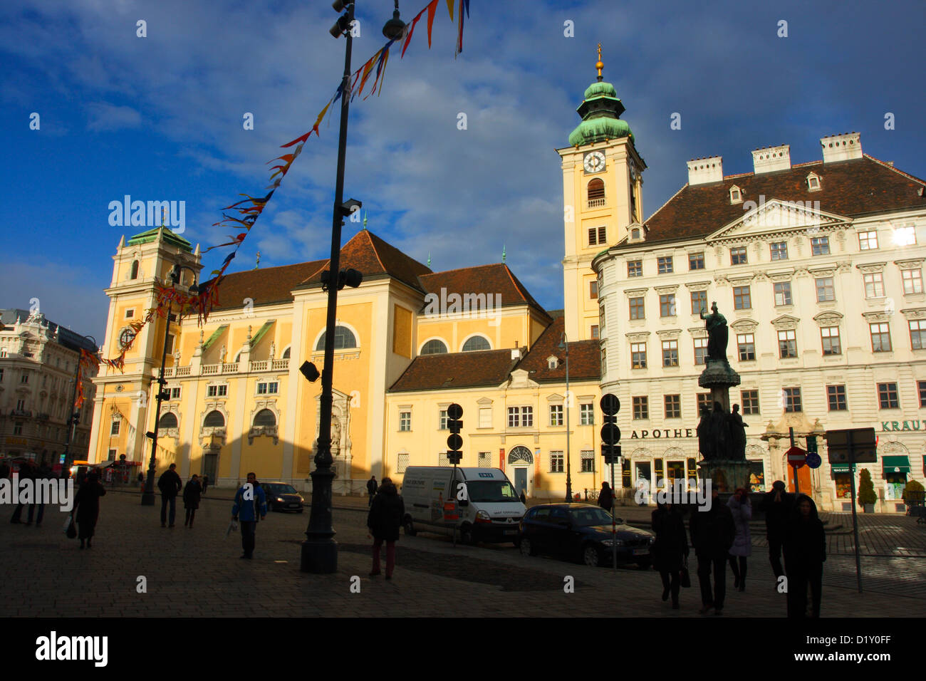 Freyung Square. Vienna. Austria Stock Photo