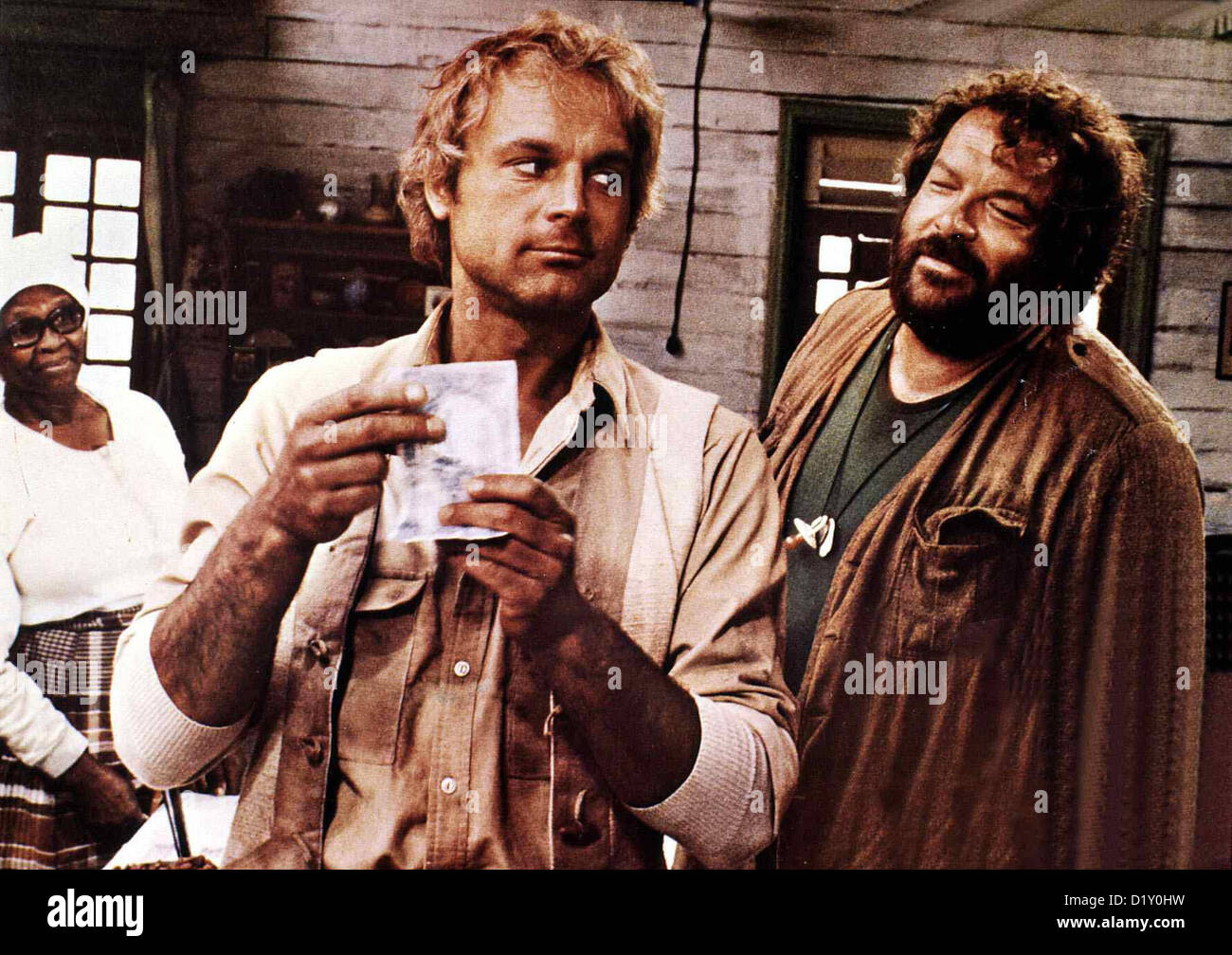 Die Troublemaker Troublemaker, Terence Hill, Bud Spencer Die ungleichen  Brueder Travis (Terence Hill,l) und Moses (Bud Stock Photo - Alamy
