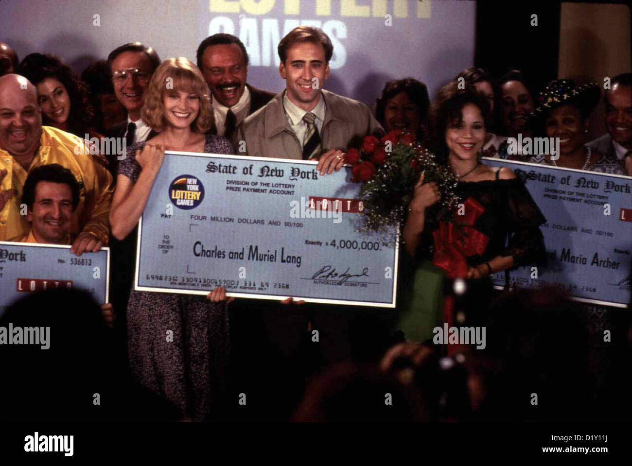 2 Millionen $ Trinkgeld  It Could Happen To You  Bridget Fonda, Nicolas Cage, Rosie Perez So geschieht es dann auch! Die Stock Photo