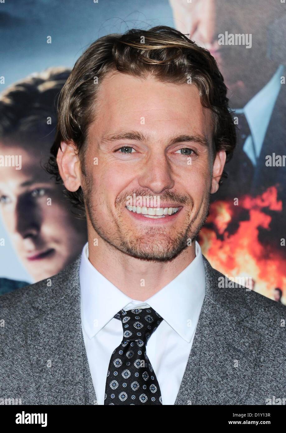 Actor Josh Pence arrives at the film premiere for 'Gangster Squad' at the Chinese Theatre in Hollywood, USA January 7th 2013 Stock Photo