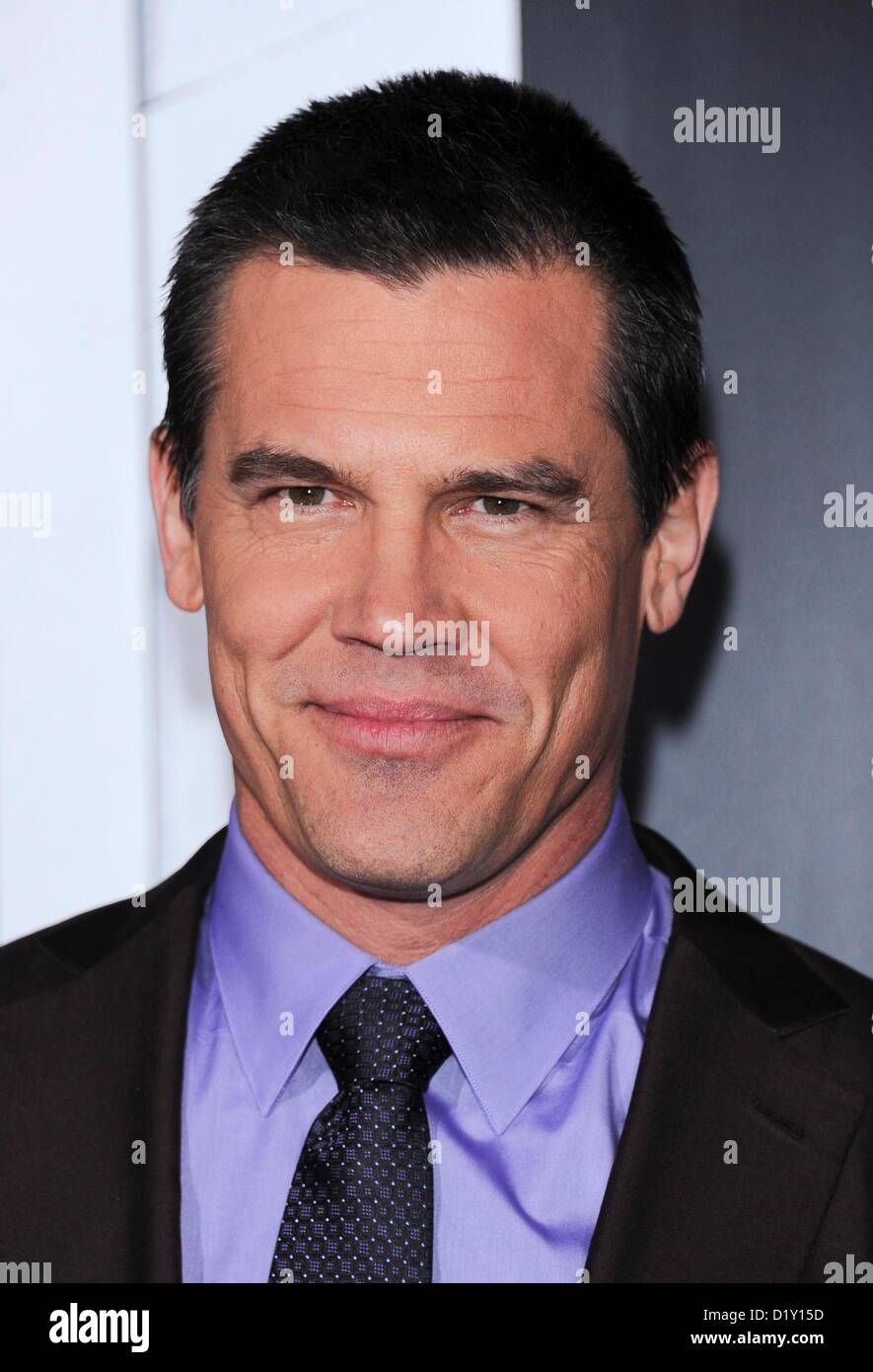 Actor Josh Brolin arrives at the film premiere for 'Gangster Squad' at the Chinese Theatre in Hollywood, USA January 7th 2013 Stock Photo