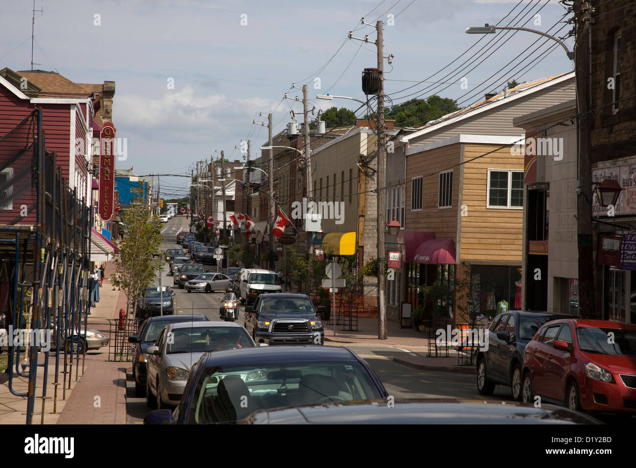 The busy main street in New Glasgow, Nova Scotia Stock Photo Alamy