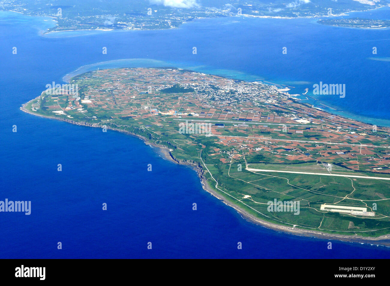 Okinawa (Japan), aerial view of Okinawa’s Archipelago Stock Photo