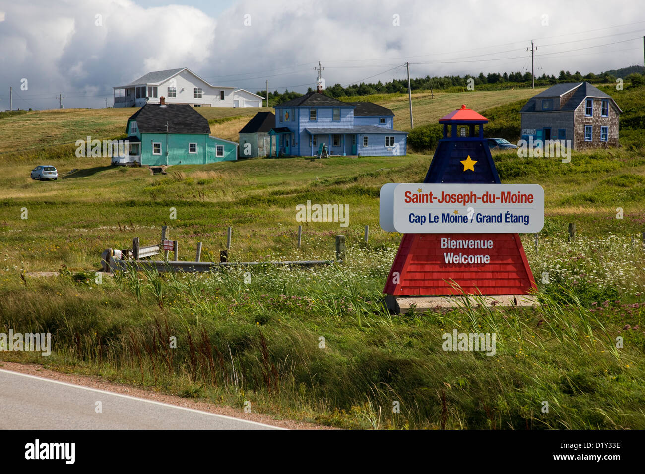 SaintJosephduMoine in Cape Breton, Nova Scotia, Canada Stock Photo