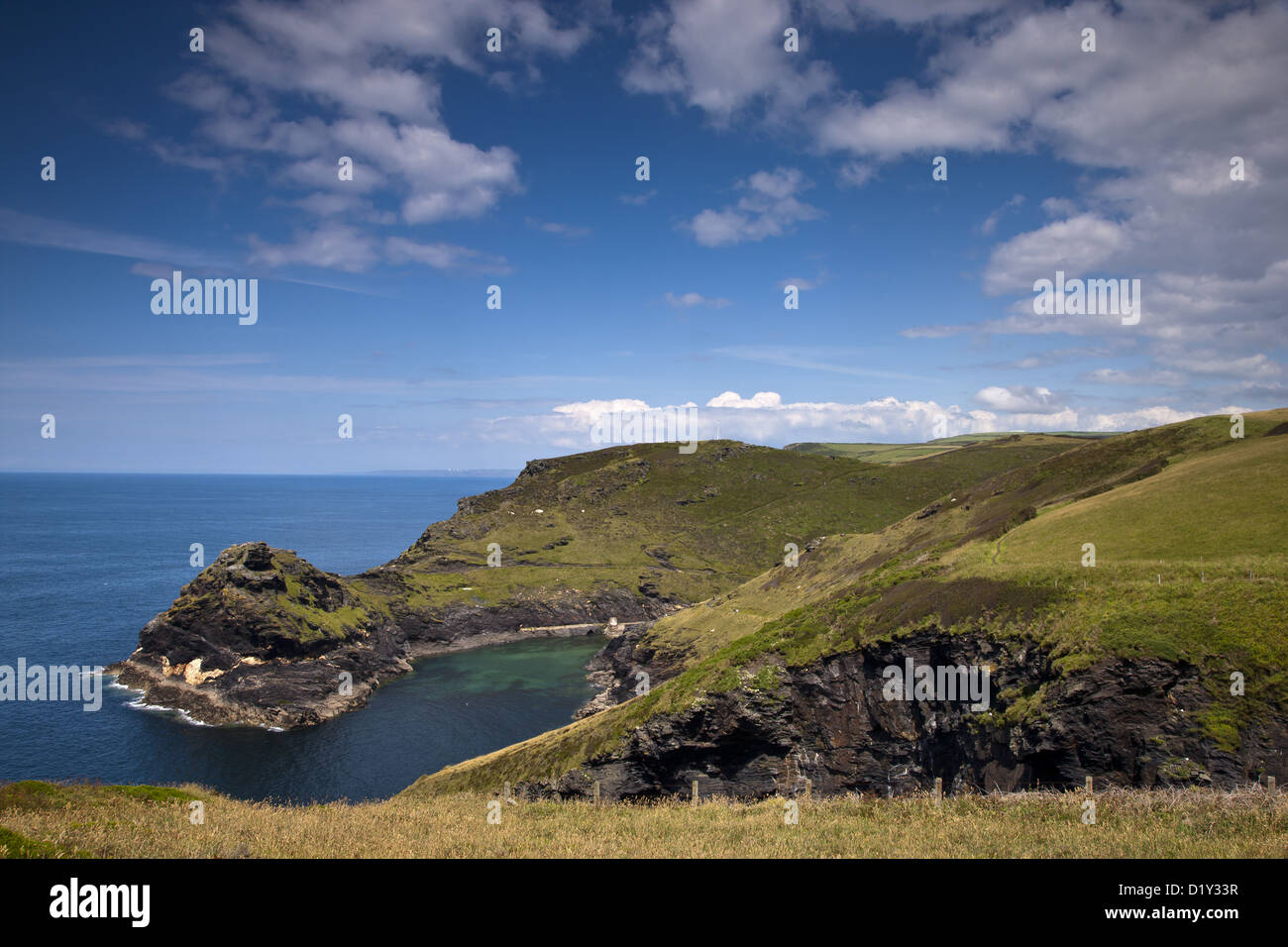 South West Coast Path, Tintagel to Boscastle Stock Photo