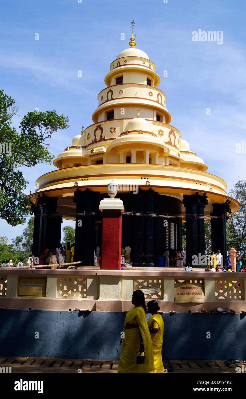 Varkala Sivagiri Mutt Temple pilgrimage tomb of Social reformer Sage Sri Narayana Guru Stock Photo