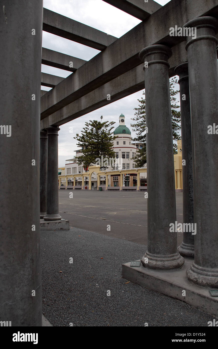 Art Deco Napier New Zealand Stock Photo