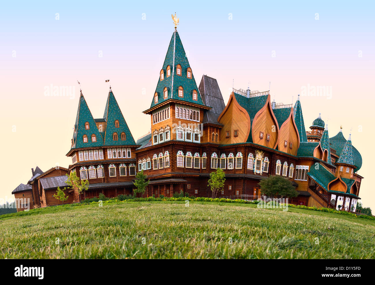 A wooden residence of the Russian Tsars in Kolomenskoye, Moscow, Russia