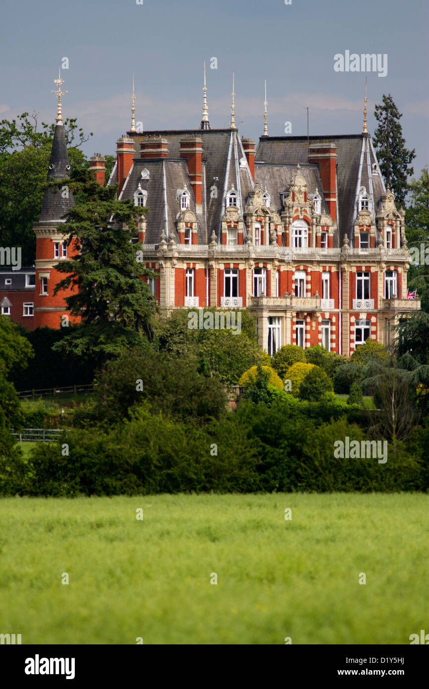 Views of the Chateau Impney in Droitwich, which domiantes the landscape