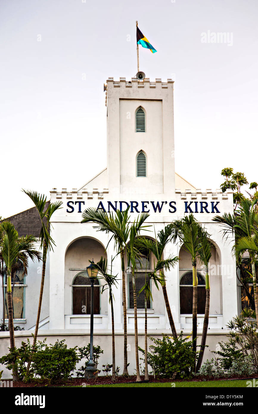 St. Andrews Kirk Presbyterian Church, Nassau, Bahamas, Caribbean Stock Photo