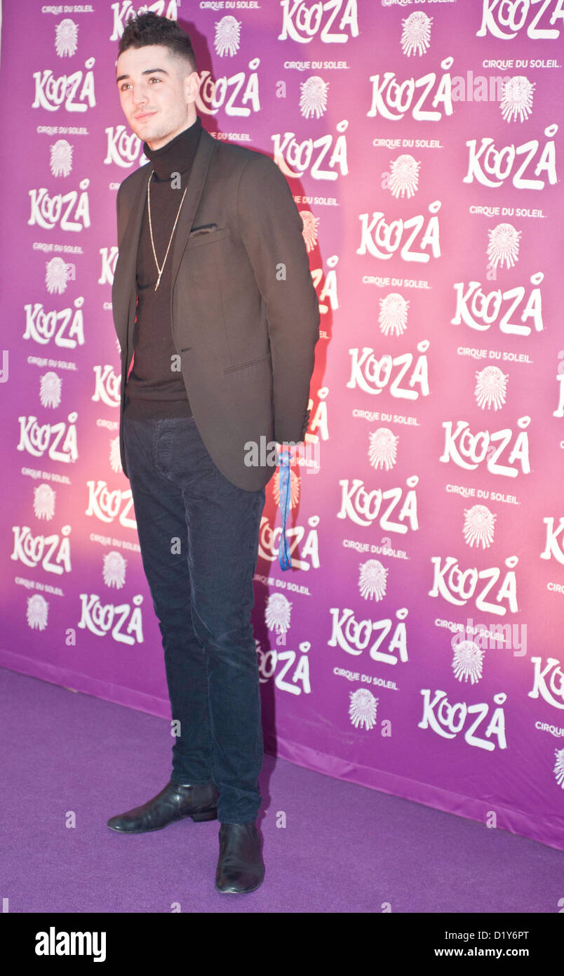 London, UK - 8 January 2013: celebrities arrive at the European premiere of Cirque du Soleil’s latest show KOOZA at Royal Albert Hall. Stock Photo