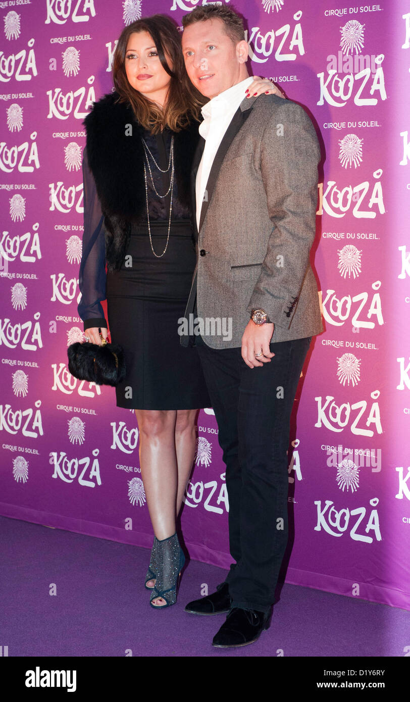 London, UK - 8 January 2013: Holly Valance arrives at the European premiere of Cirque du Soleil’s latest show KOOZA at Royal Albert Hall. Stock Photo