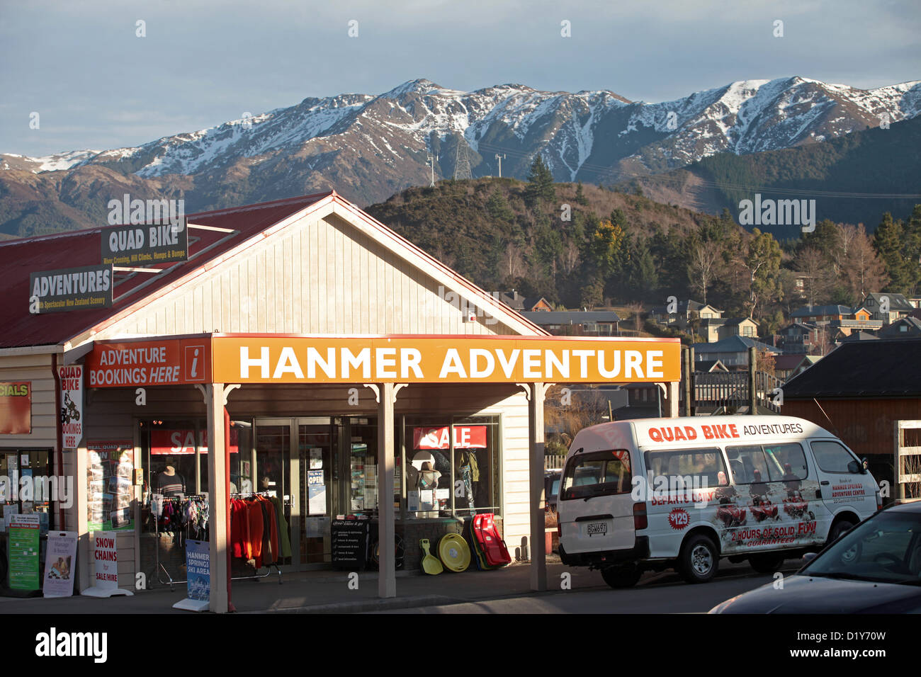 The thermal pools resort of Hanmer Springs, South Island, New Zealand ...