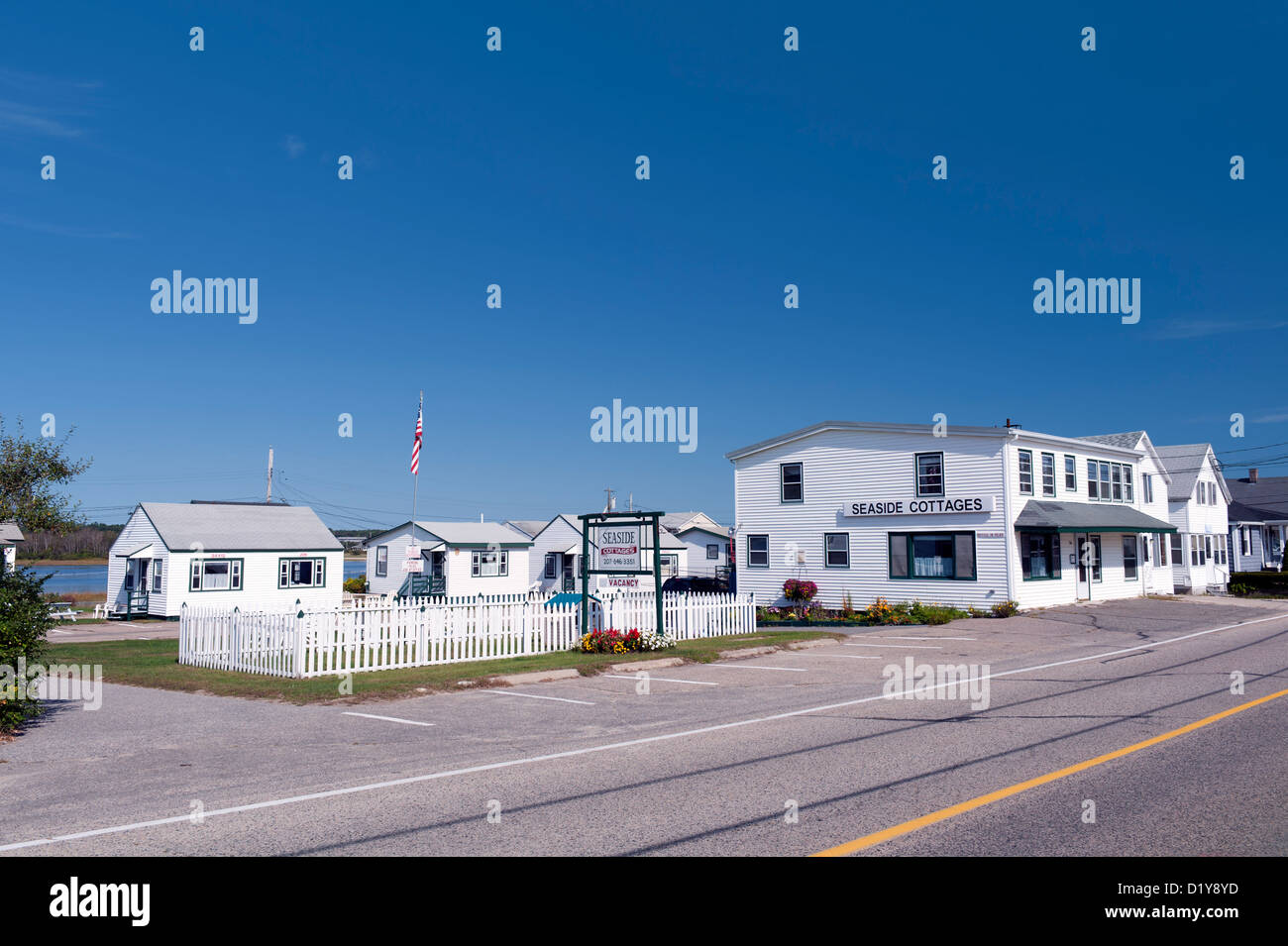 Seaside Cottages Wells Beach Maine Usa Stock Photo 52845505