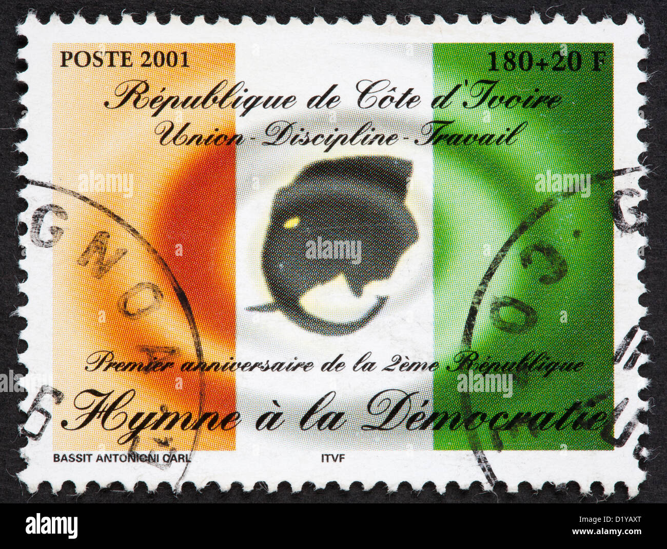 Ivory coast postage stamp hi-res stock photography and images - Alamy