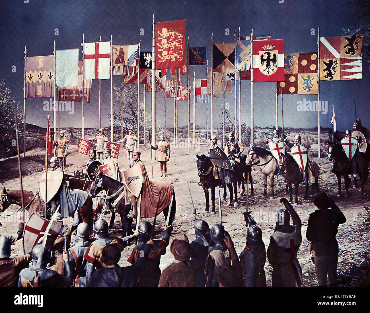 Der Talisman   King Richard And The Crusaders   Szene Die Ritter stellen sich zur Schlacht auf. *** Local Caption *** 1954  -- Stock Photo