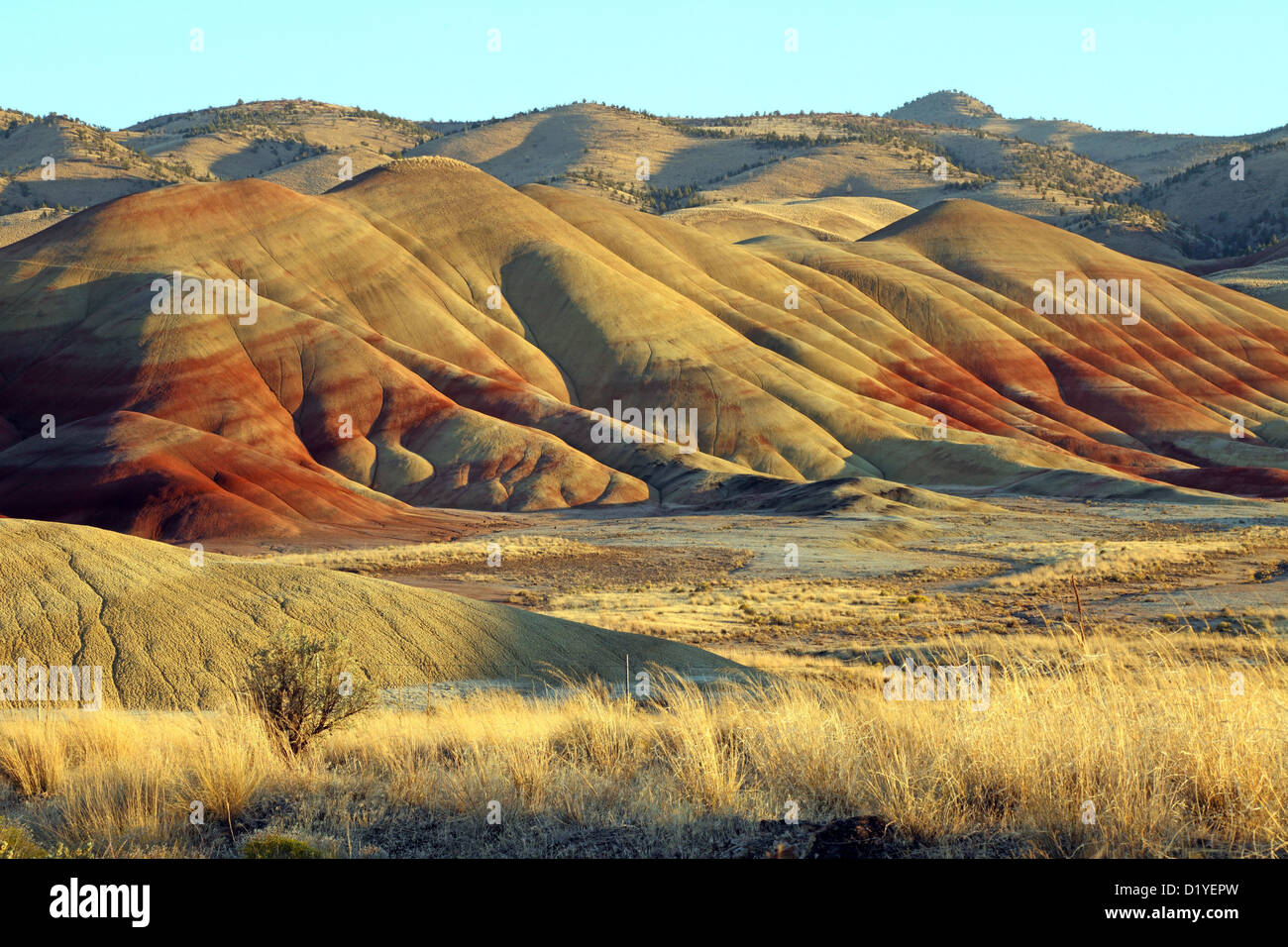John Day Fossil Beds National Monument, Painted Hills, John Day Fossil Bed NM, OR, USA Stock Photo