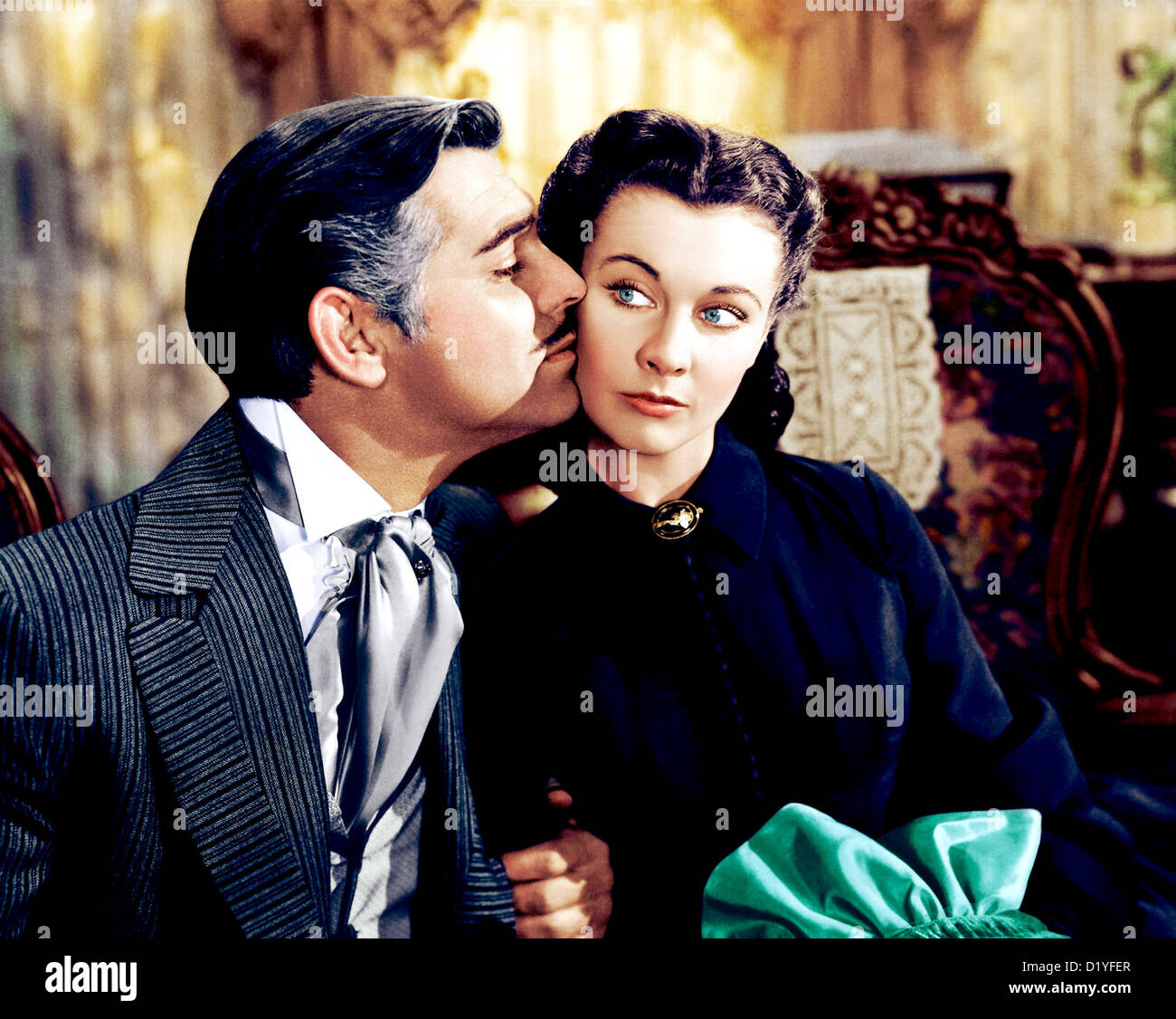 GONE WITH THE WIND  1939 MGM film with Clark Gable and Vivien Leigh Stock Photo