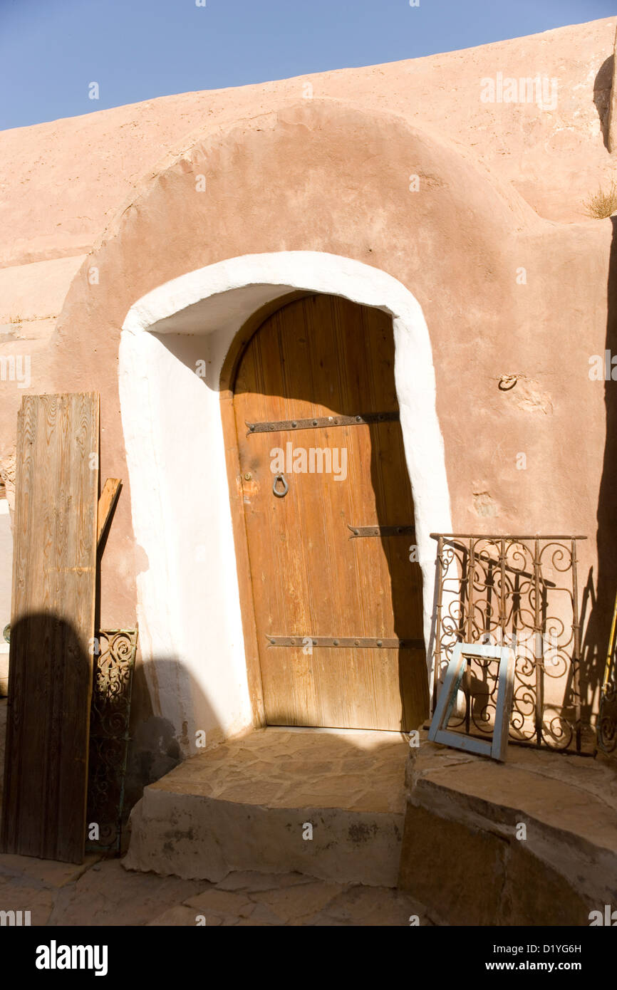 Ksar Hadada a fortified granary near Tatouine in the Sahara in Tunisia
