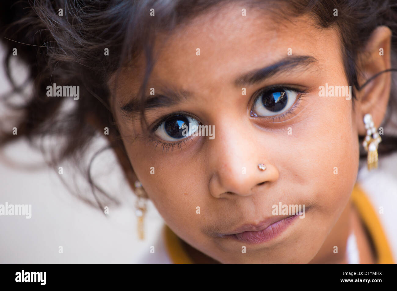 Young Indian girl in Delhi, India Stock Photo