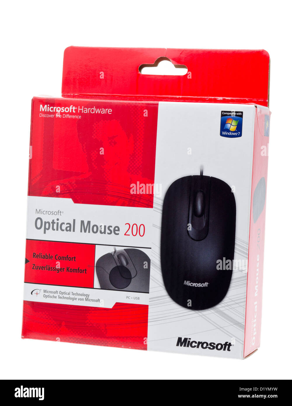 Microsoft Optical Mouse. Stock Photo