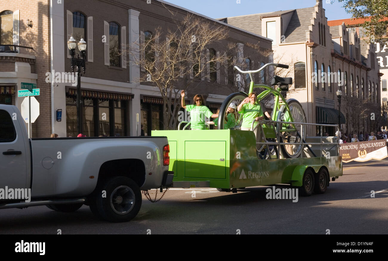 Regions Bank Float 2013 Gator Bowl Parade in Jacksonville Florida ...