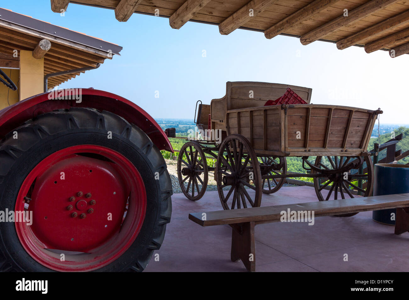 Italy, Lombardy, San Colombano al Lambro, the Nettare Dei Santi winery Stock Photo