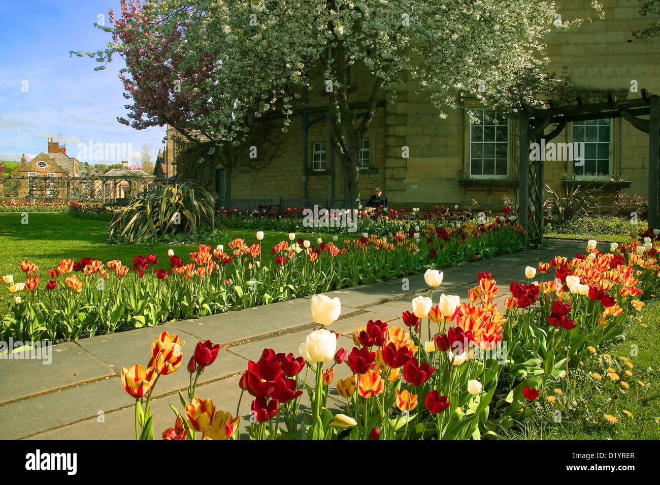 Bakewell Bath Gardens Derbyshire Peak District Summer Stock Photo - Alamy