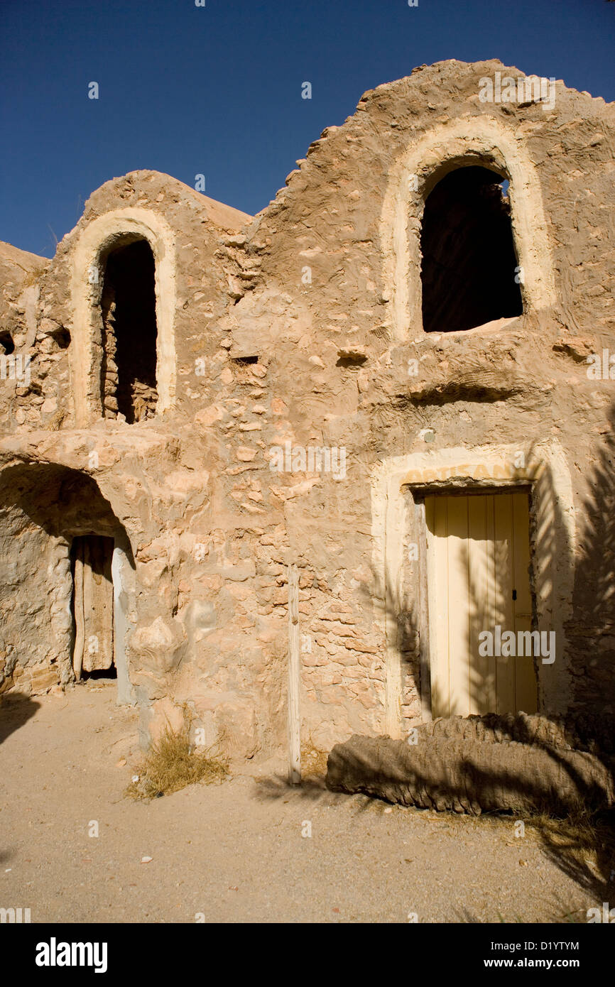 Ksar Hadada a fortified granary near Tatouine in the Sahara in Tunisia