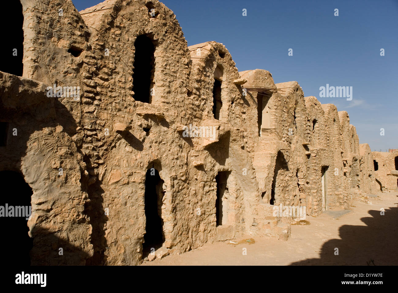 Ksar Hadada a fortified granary near Tatouine in the Sahara in Tunisia