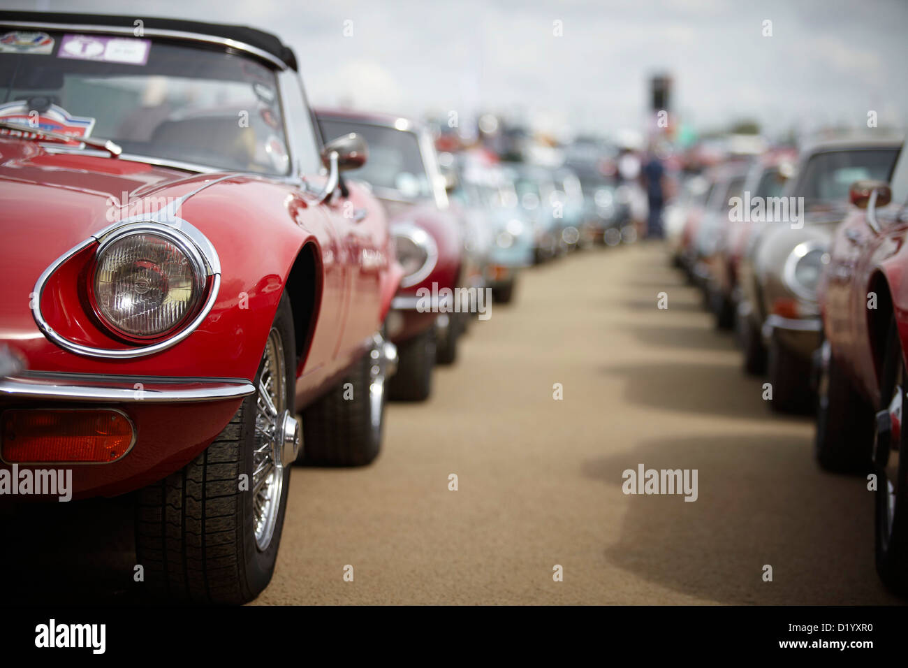The Silverstone Classic car event Stock Photo