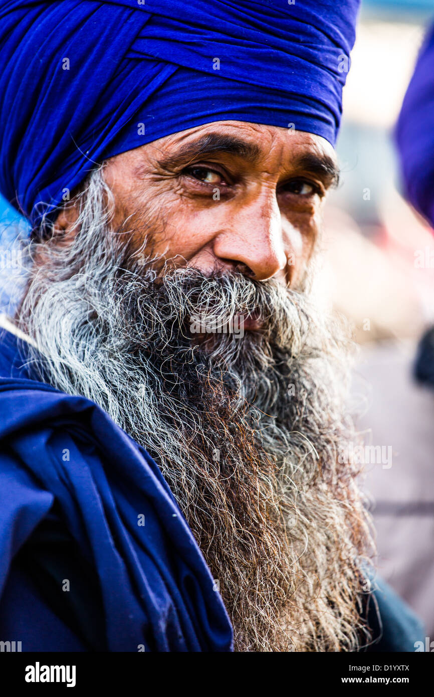 Sikh man in Delhi, India Stock Photo