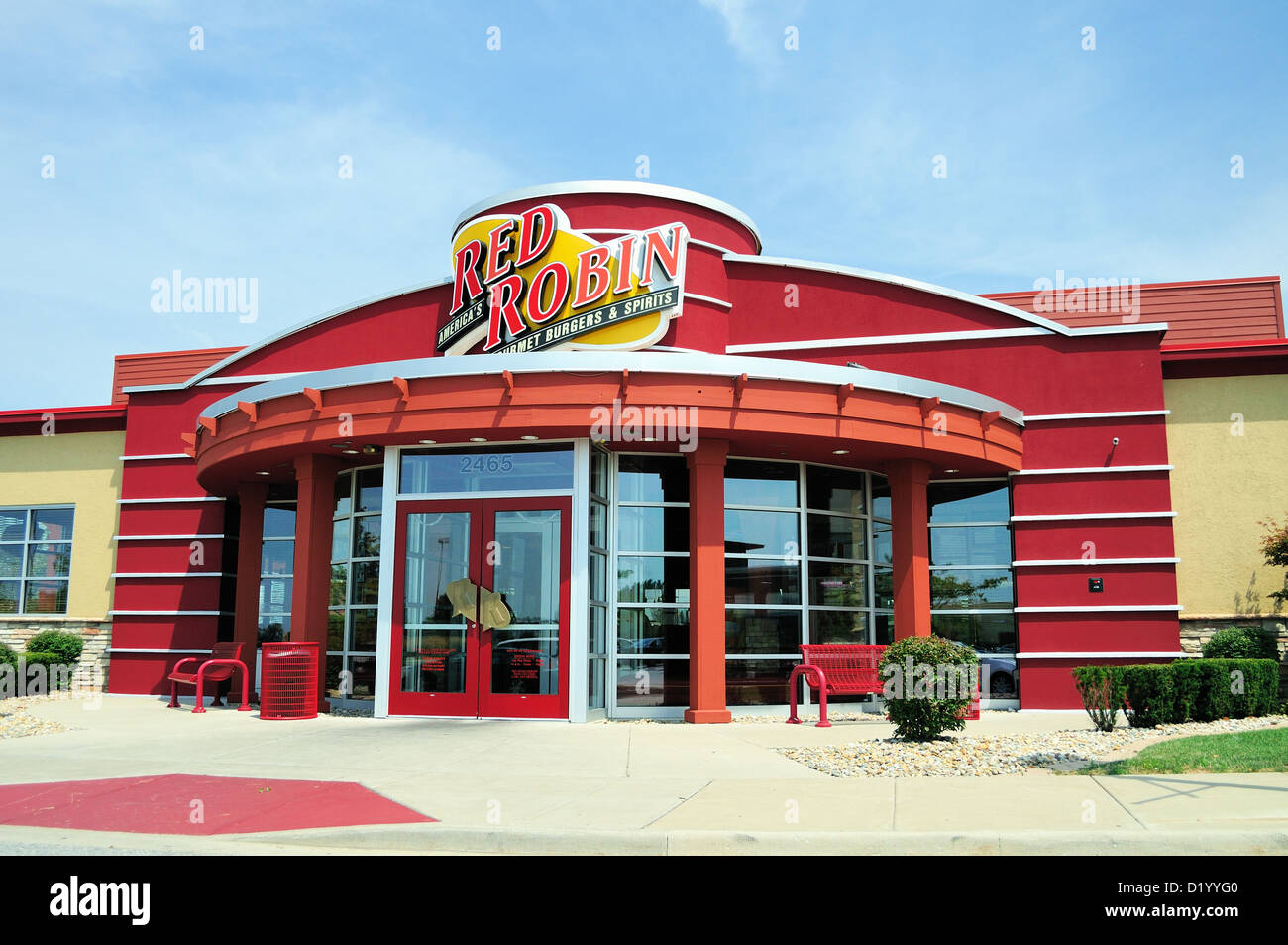 USA Indiana Merrillville Red Robin franchise restaurant. Stock Photo