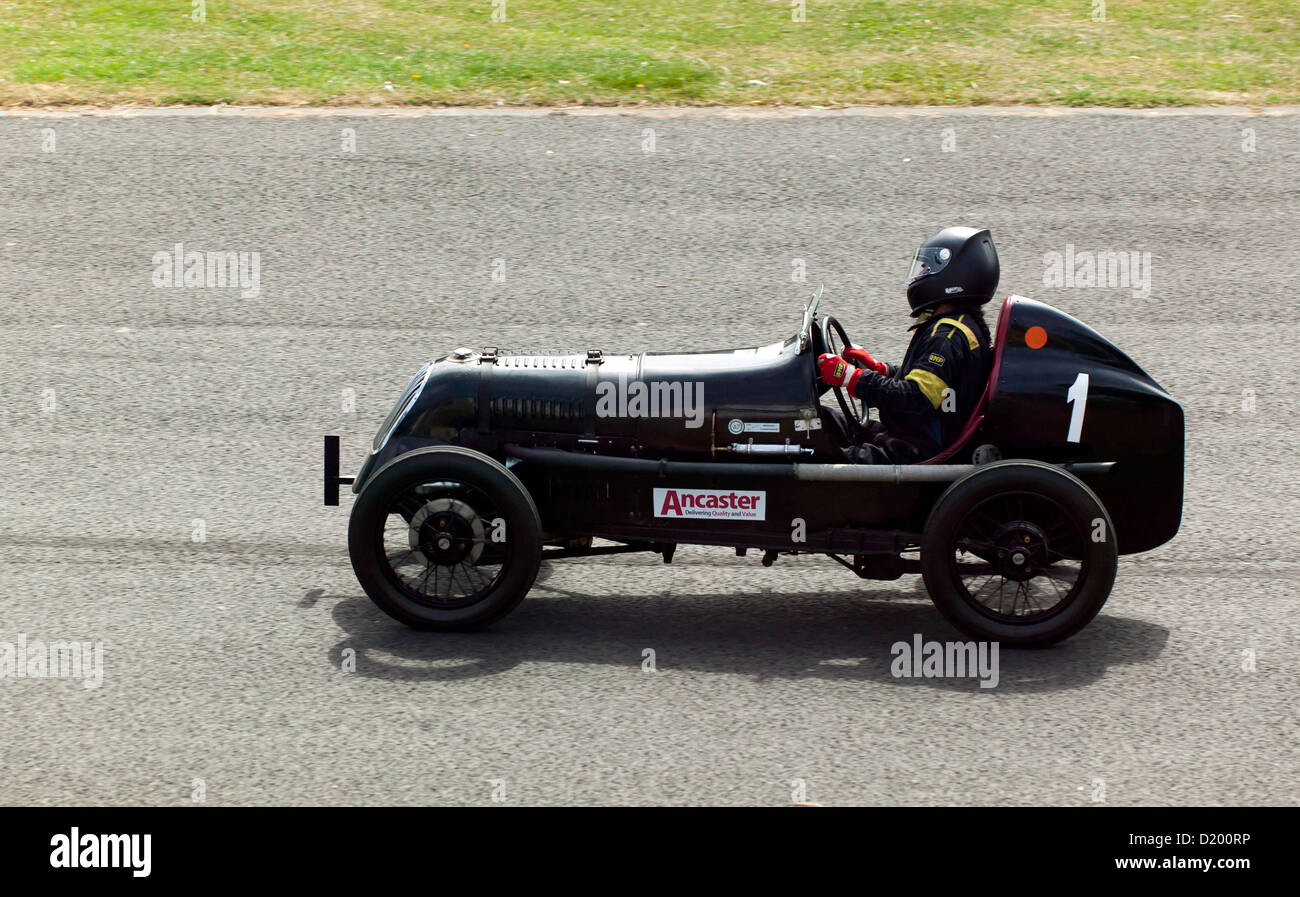 Image of a 1926/36 Austin 7 Meclachan Special competing in the Sprint at the 'motorsport at the palace' event 2011 Stock Photo