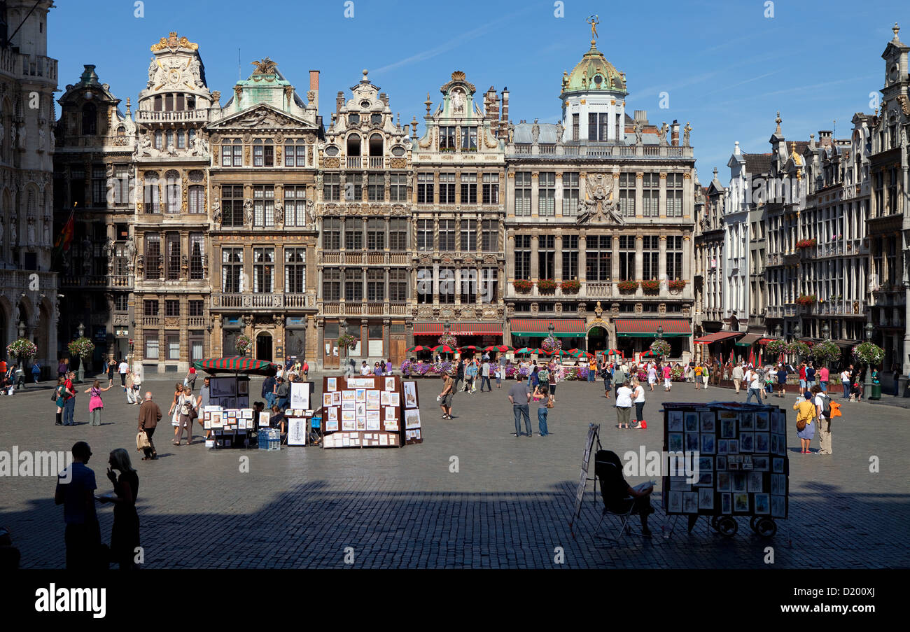 Brussels, Belgium, the Grand Place is the central square in the Belgian  capital Brussels Stock Photo - Alamy