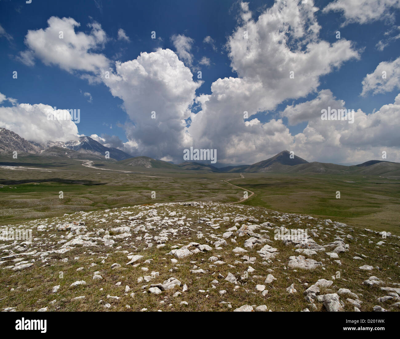 Campo Imperatore, Gran Sasso e Monti della Laga National Park, High Plateau, Abruzzo, Province L’Aquila, Italy Stock Photo
