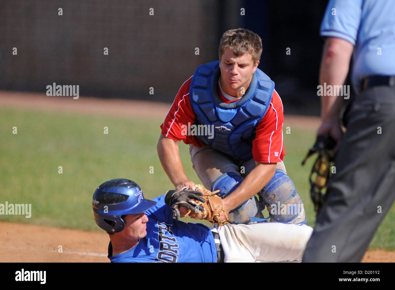 Baseball tag out hi-res stock photography and images - Alamy