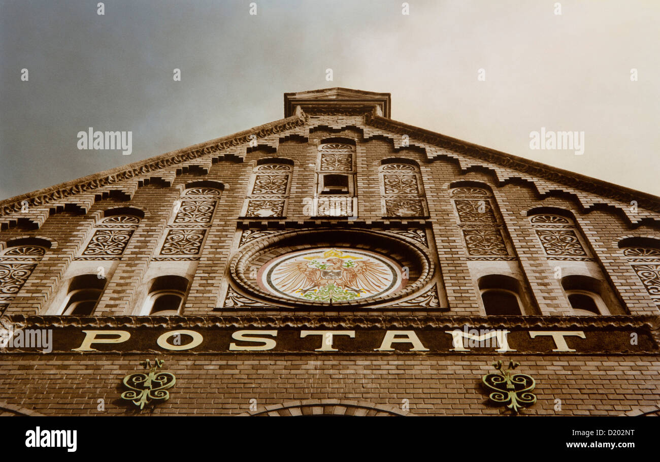 Low angle view of the post office, Norderney island, East Frisian