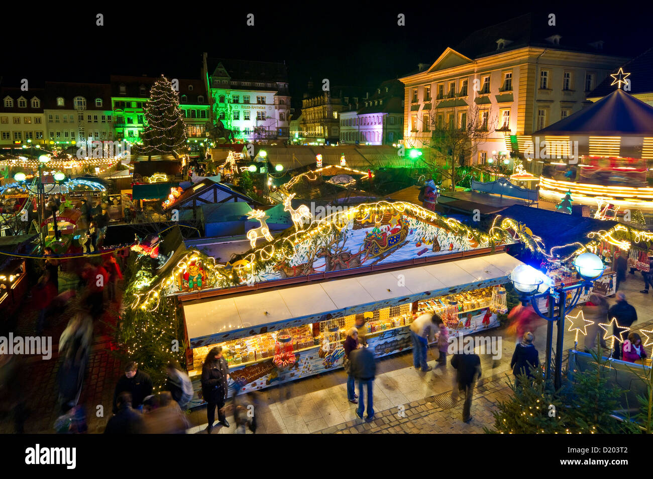 Christmas market, Landau, Rheinland-Pfalz, Germany Stock Photo