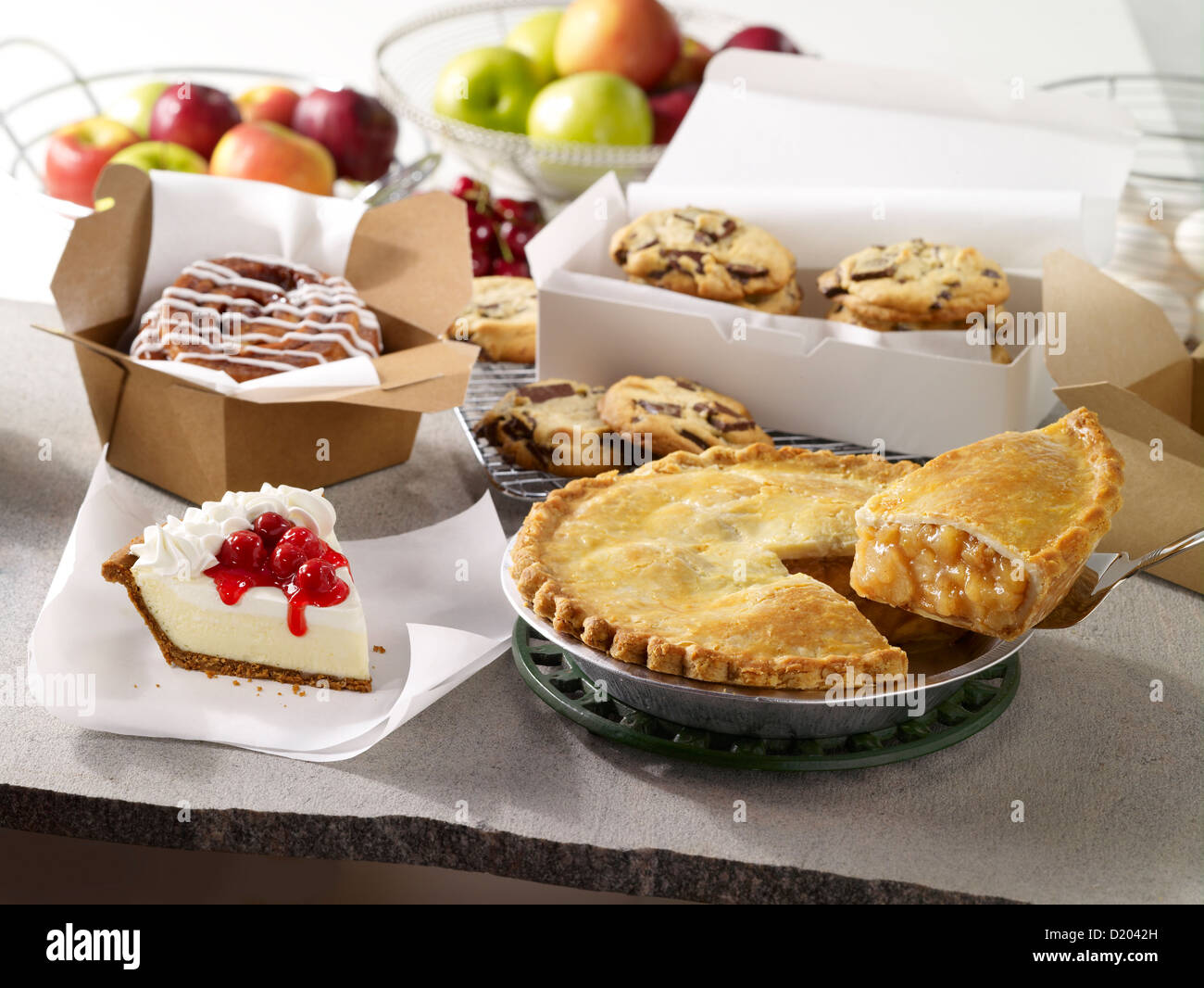 Assorted bakery desserts Stock Photo Alamy