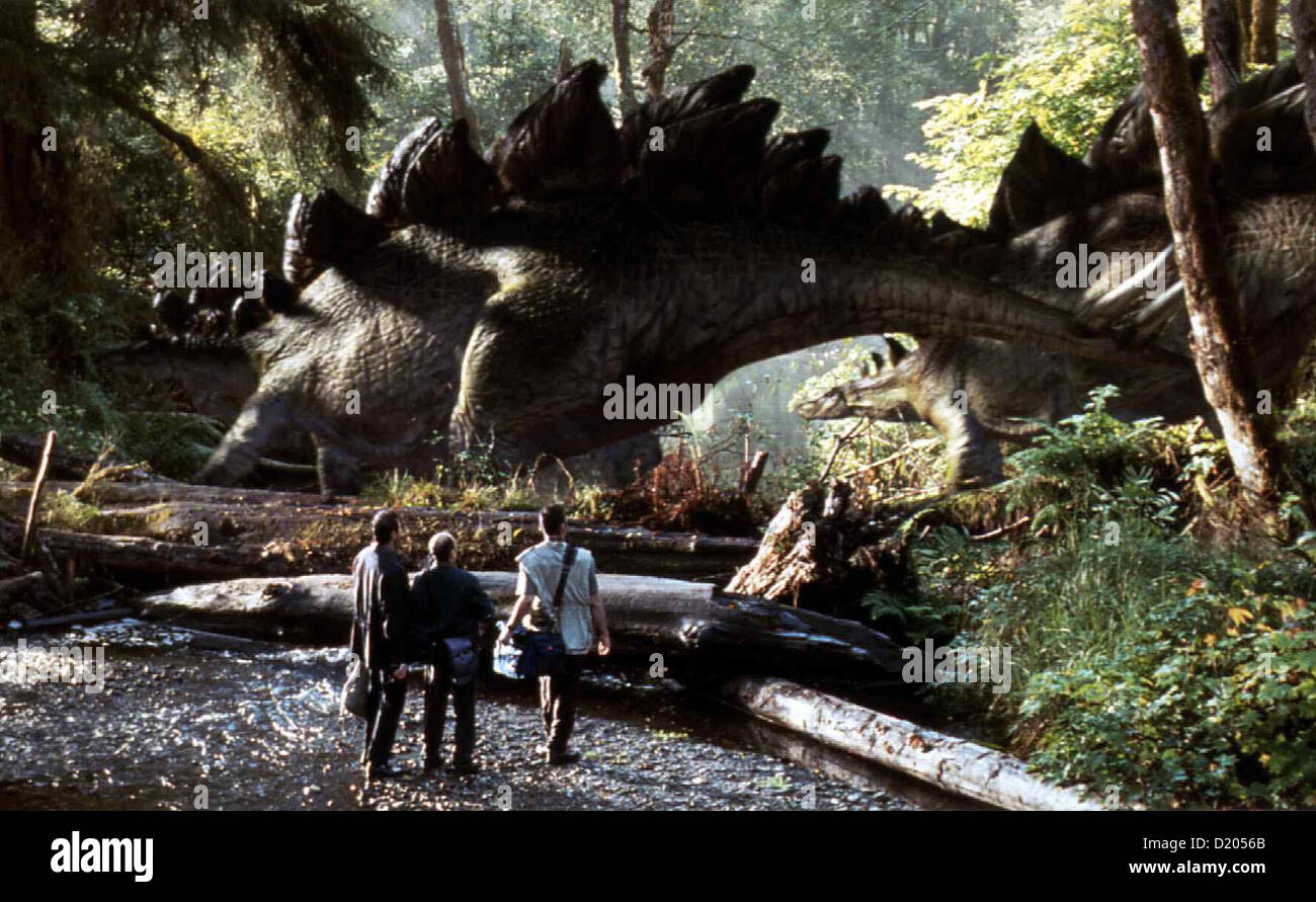 Vergessene Welt: Jurassic Park Lost World: Jurassic Park, Es dauert nicht  lange und die Forscher treffen auf die ersten Stock Photo - Alamy